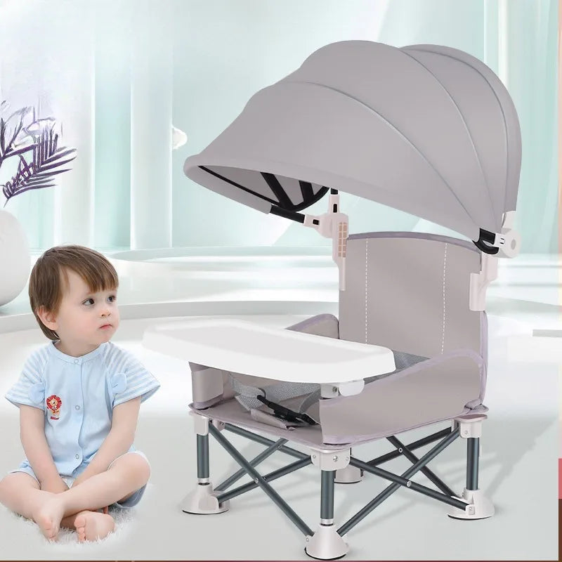 כיסא אוכל לתינוק מתקפל ונייד