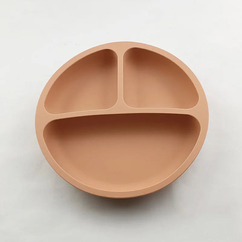 צלחת סיליקון לתינוקות עם חלוקה חכמה